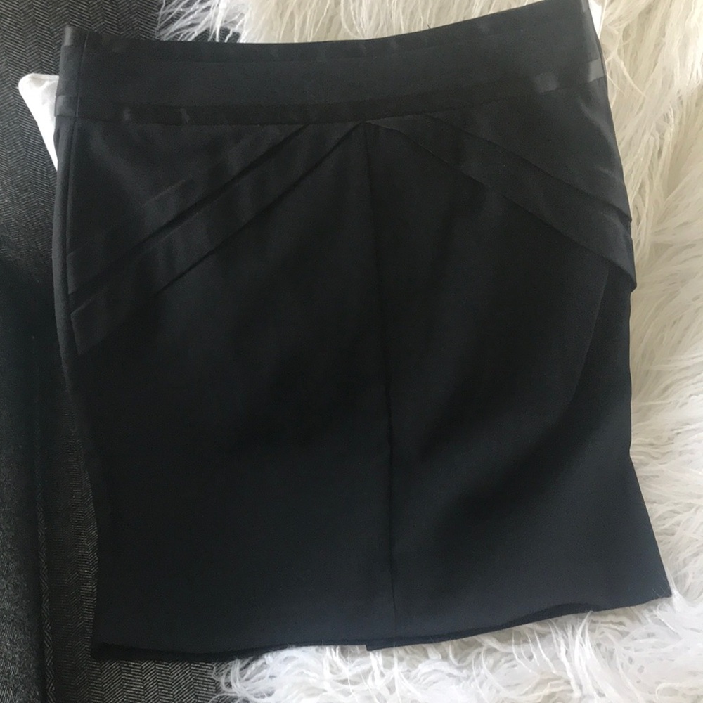 Dressy black mini skirt